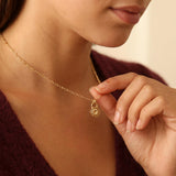 Dainty Gold Plant Necklace • Handmade Botanical Charm • Minimalist Nature-Inspired Jewelry For Women