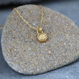 Dainty Gold Plant Necklace • Handmade Botanical Charm • Minimalist Nature-Inspired Jewelry For Women
