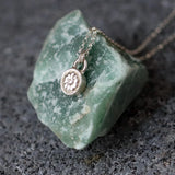 Sterling Silver Plant Necklace • Tiny Botanical Charm • Dainty Minimalist Nature Jewelry For Women