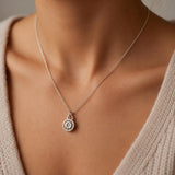 Sterling Silver Plant Necklace • Tiny Botanical Charm • Dainty Minimalist Nature Jewelry For Women