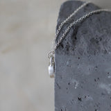 Sterling Silver Plant Necklace • Tiny Botanical Charm • Dainty Minimalist Nature Jewelry For Women