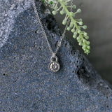 Sterling Silver Plant Necklace • Tiny Botanical Charm • Dainty Minimalist Nature Jewelry For Women