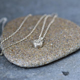 Sterling Silver Plant Necklace • Tiny Botanical Charm • Dainty Minimalist Nature Jewelry For Women