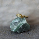 Open Leaf Ring • Nature Inspired Gold Wrap Ring For Women • Dainty Handmade Jewelry