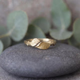 Open Leaf Ring • Nature Inspired Gold Wrap Ring For Women • Dainty Handmade Jewelry