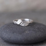 Open Leaf Ring • Nature Inspired Gold Wrap Ring For Women • Dainty Handmade Jewelry