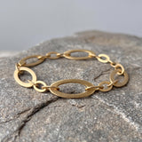 gold link bracelet