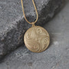Two-Sided Spiral Pendant Necklace