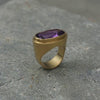 Gold Statement Amethyst Ring