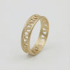 Men’s Gold Geometric Cut-Out Ring
