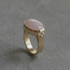 Gold Rose Quartz Ring