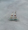 Gemstone Silver Earrings, Zircon, Blue Topaz, Garnet Earrings, Colorful Earrings, 925 Earrings, Statement Earrings, Mothers Day Gift