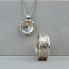 Organic Silver And Gold Bridal Set