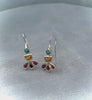 Gemstone Silver Earrings, Citrine,Topaz,Garnet Earrings, Colorful Earrings, Sterling Silver Earrings, Statement Earrings, Mothers Day Gift