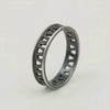 Oxidized Silver Geometric Ring for Women