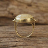 Gold Yellow Calcite Ring