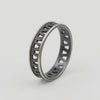 Men’s Oxidized Silver Geometric Ring