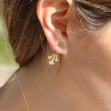 14K Gold Filled Geometric Stud Earrings