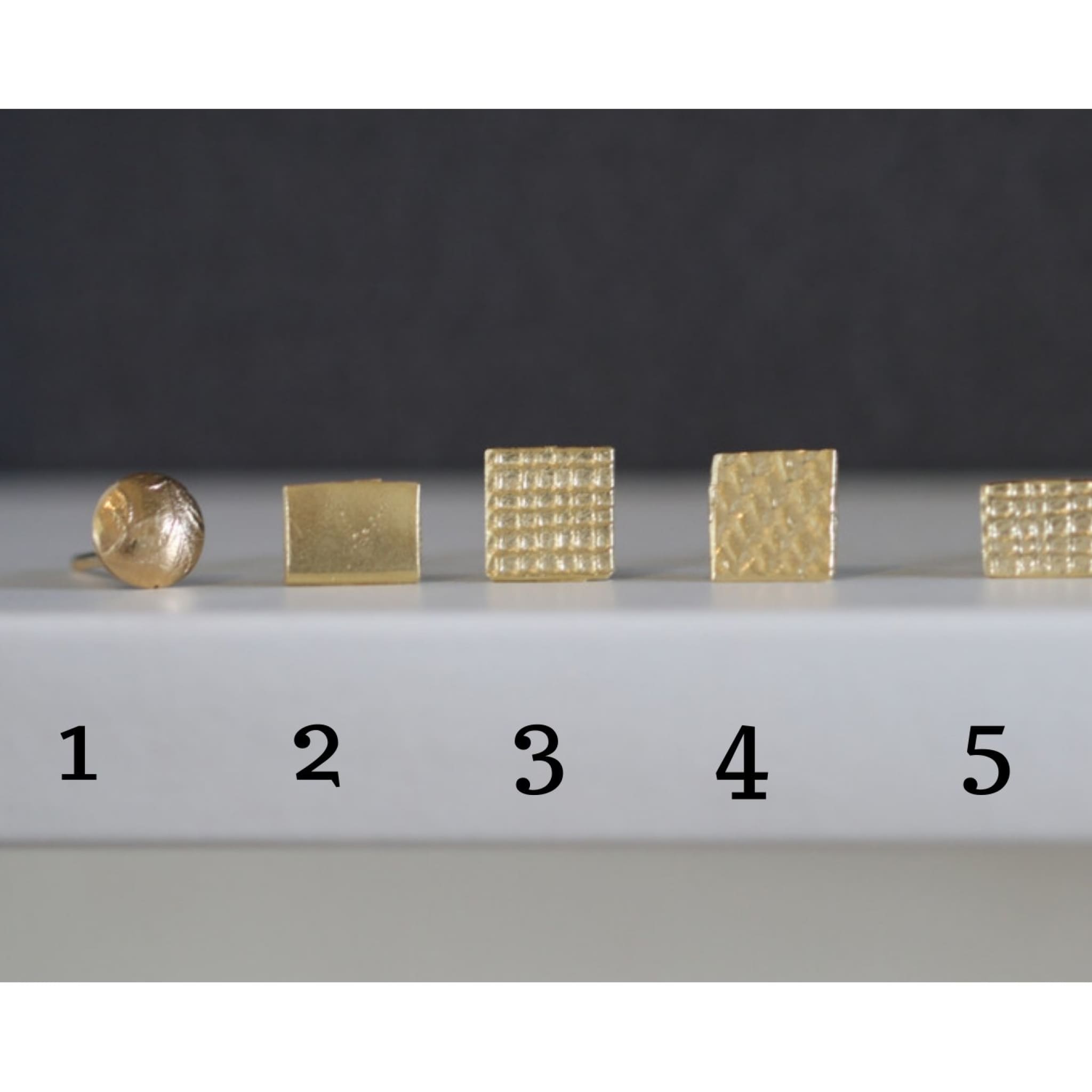 14K Gold Filled Geometric Stud Earrings