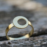 14K Gold Filled Textured Stacking Ring Rings