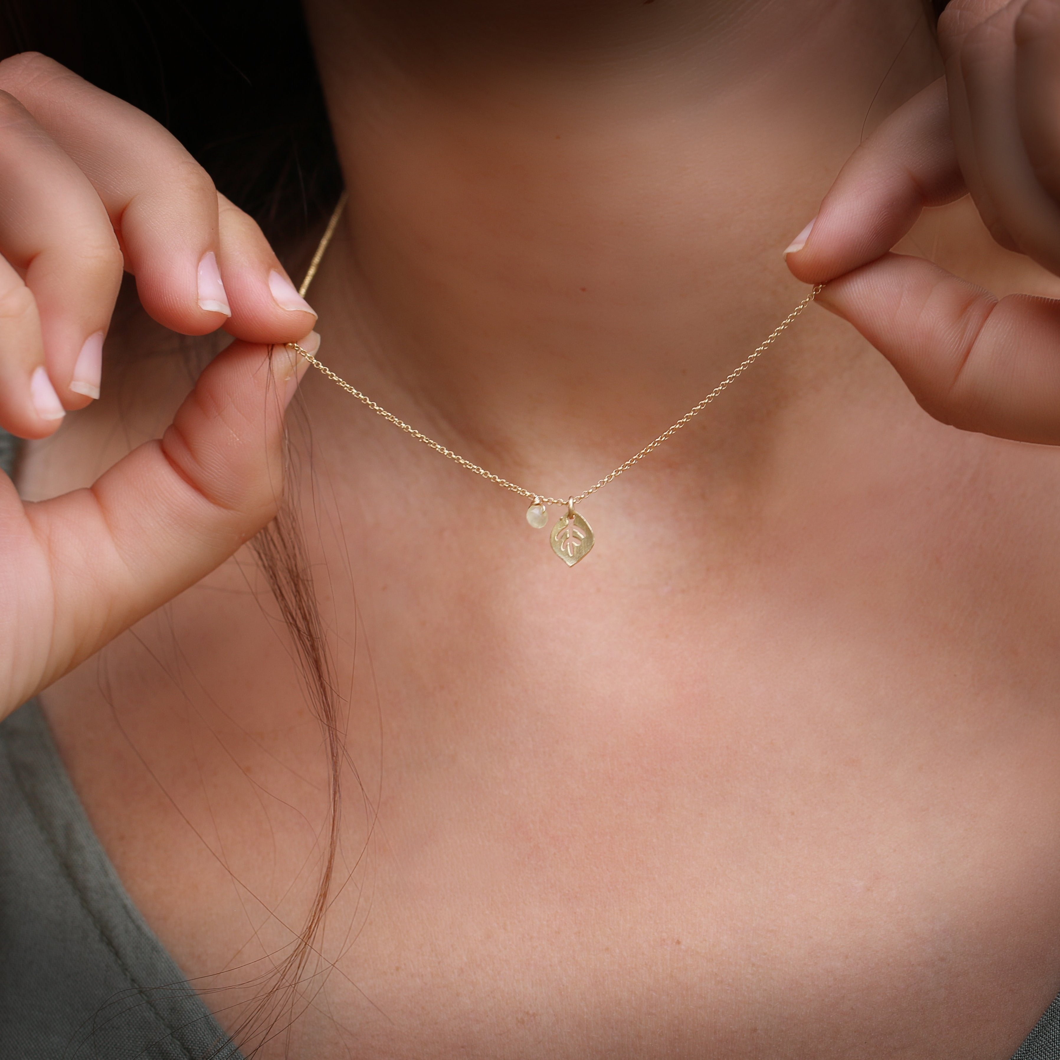 Large Citrine and Diamond Necklace - 14K Yellow Gold Gemstone Halo Pendant  Slide - November Birthstone Jewelry Gift