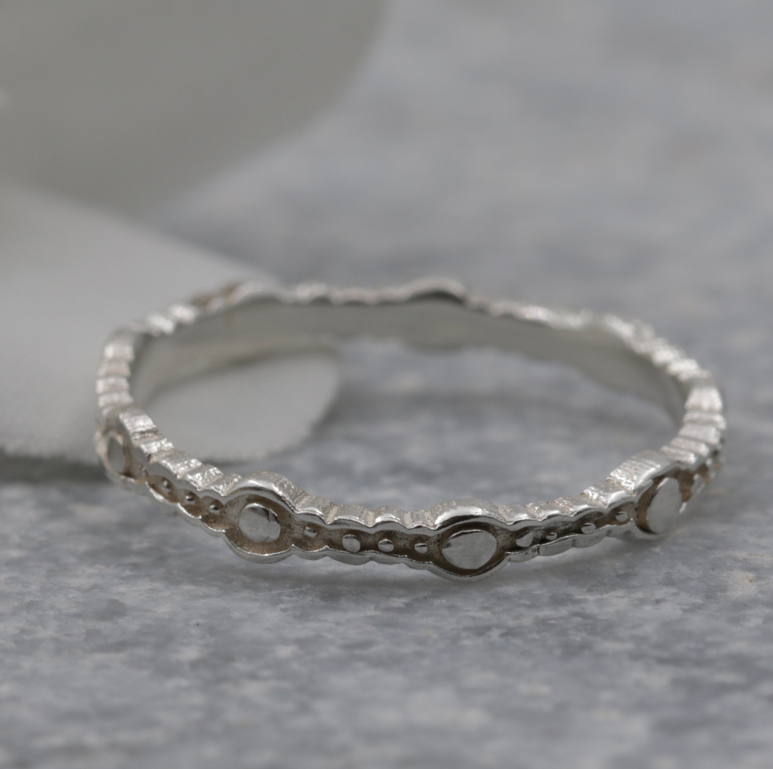 Intricate Dainty Sterling Silver Rings-fb