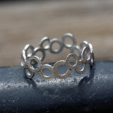 Stylish Geometric Sterling Silver Ring