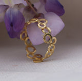 Chic Gold Filled Fashion Ring-fb