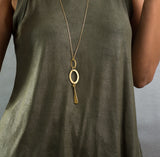 Gold Plated Extra Long Necklace