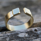 925 Sterling Silver Open Cuff Ring Rings