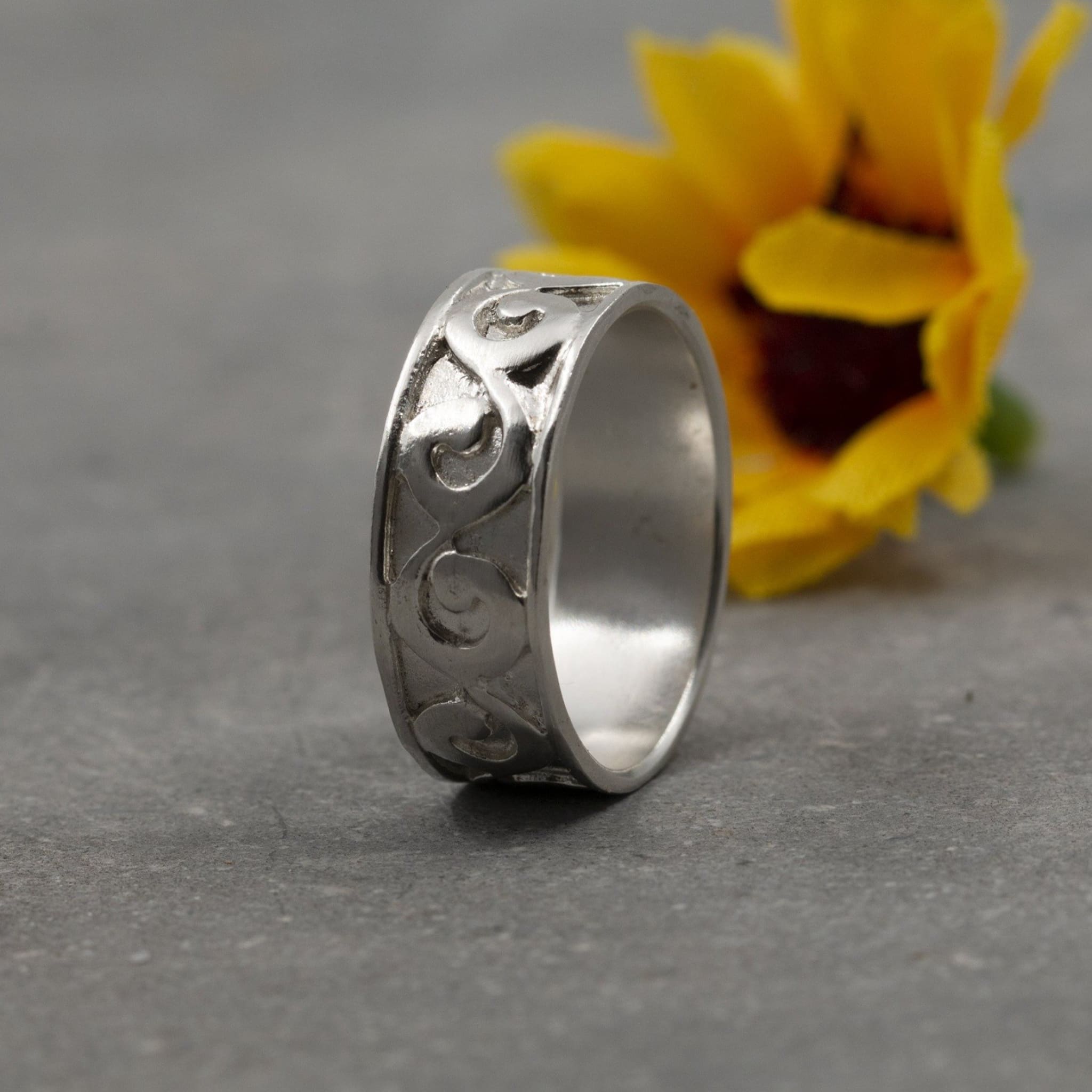 925 Sterling Silver Vintage Band Ring – JewelryByTm
