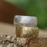 Boho Sterling Silver Thick Band Ring Rings