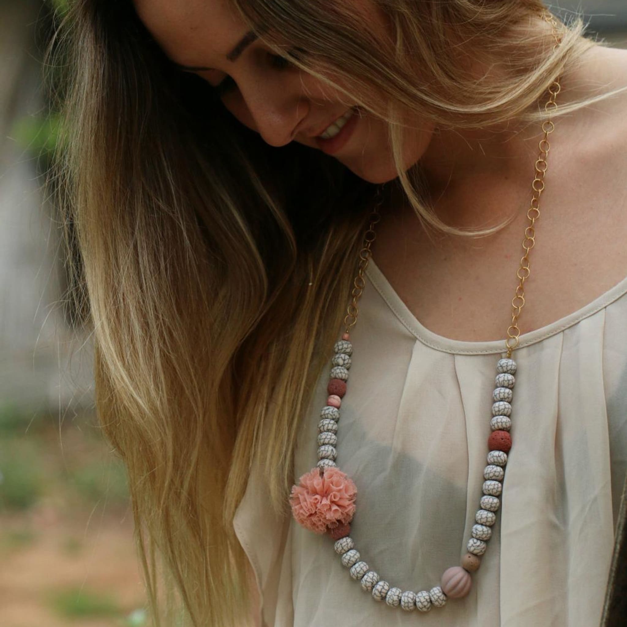 Chic Fimo Beaded Necklace For Women Necklaces