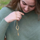 Gold Plated Extra Long Necklace Necklaces
