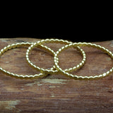 Handmade Dainty Gold Rings Set