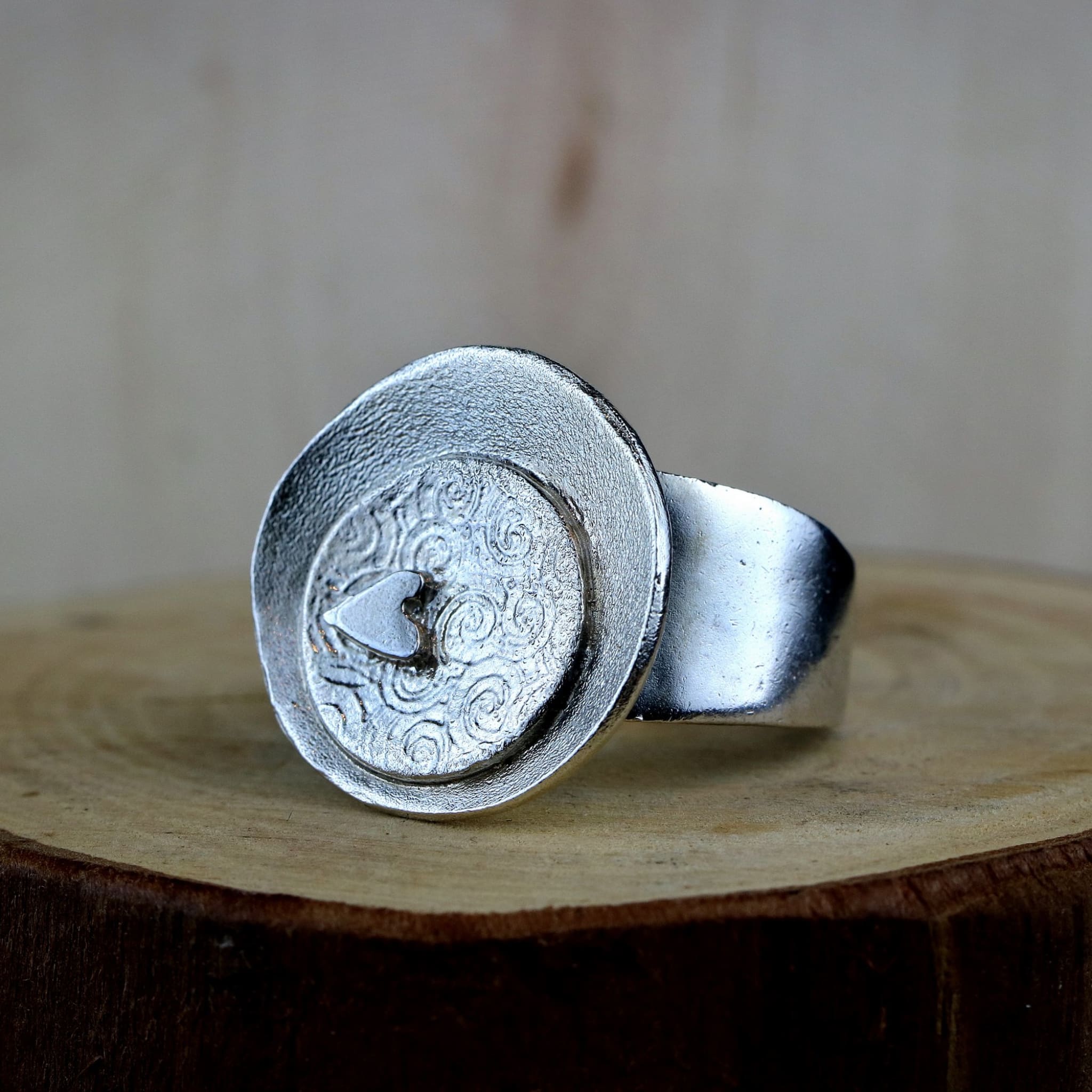 Handmade Statement Sterling Silver Ring Rings