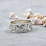 Intricate Handmade Gold Band Ring Rings