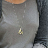 Intricate Silver Pendant Necklace Necklaces