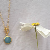 Jade Pendant Necklace In Gold Chain Necklaces