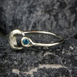 Moon Ring With Topaz Gemstone Rings