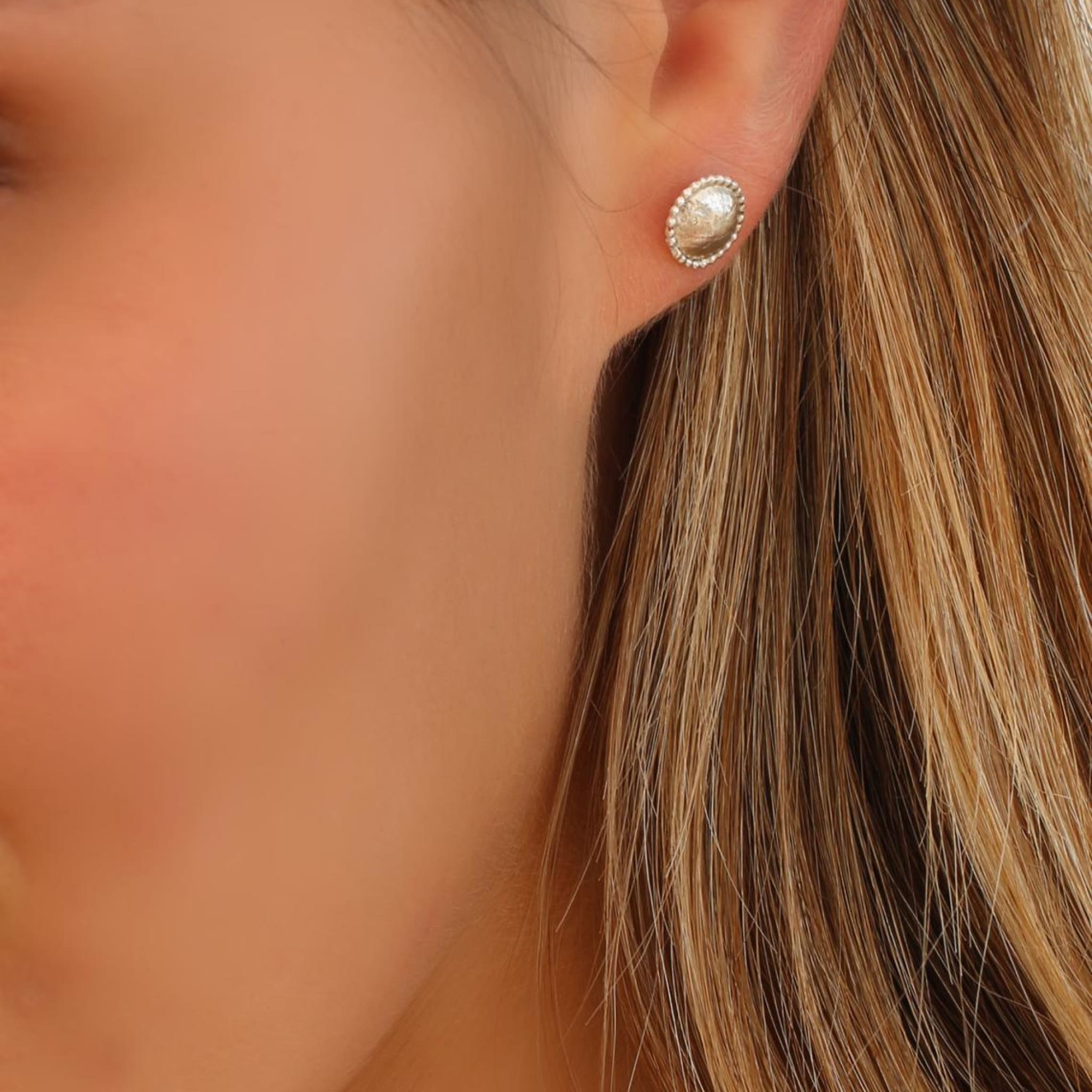 Buy 2 Ct Bezel Set Stud Push Back Earrings : Best Deals