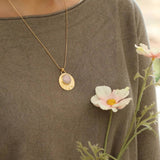 Rose Quartz Pendant Necklace Necklaces