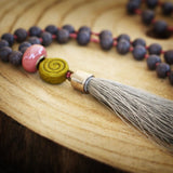 Tassel And Howlite Beads Long Necklace Necklaces